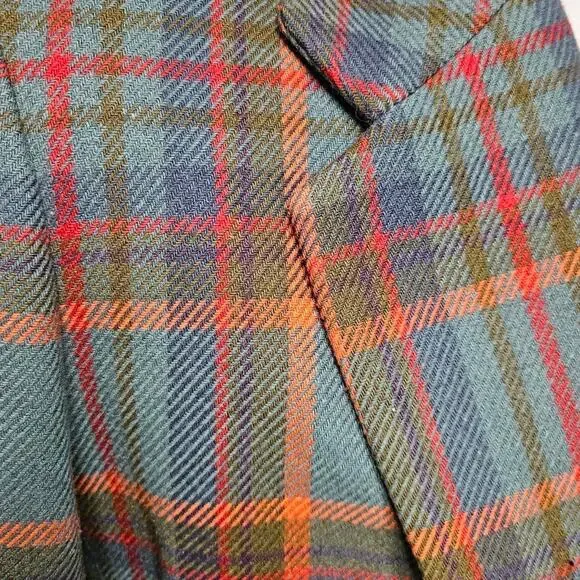 Vtg 80s gap plaid gap blazer large - Picture 8 of 8